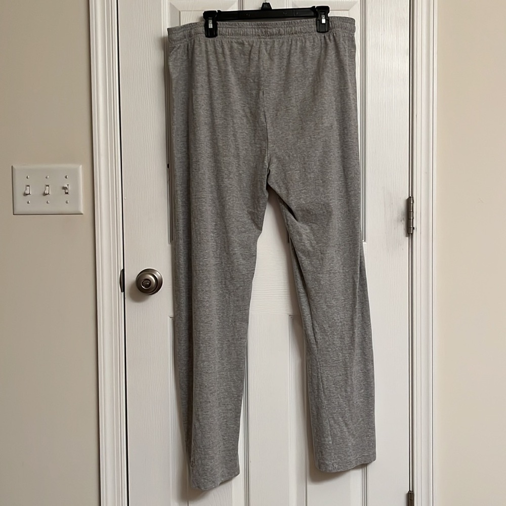 Champion Gray Lightweight Cotton-Blend Sweatpants Drawstring Waist Size XXL - Picture 2 of 7